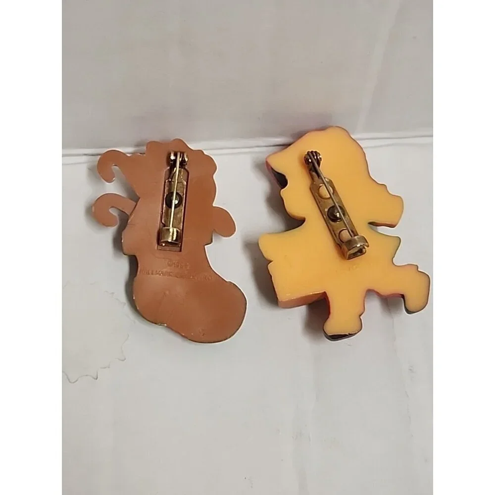 Lot Of 2 Hallmark Christmas Pins 1985